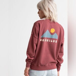 Women’s Quiksilver Crewneck sweatshirt Sun Mountain Graphic - size S